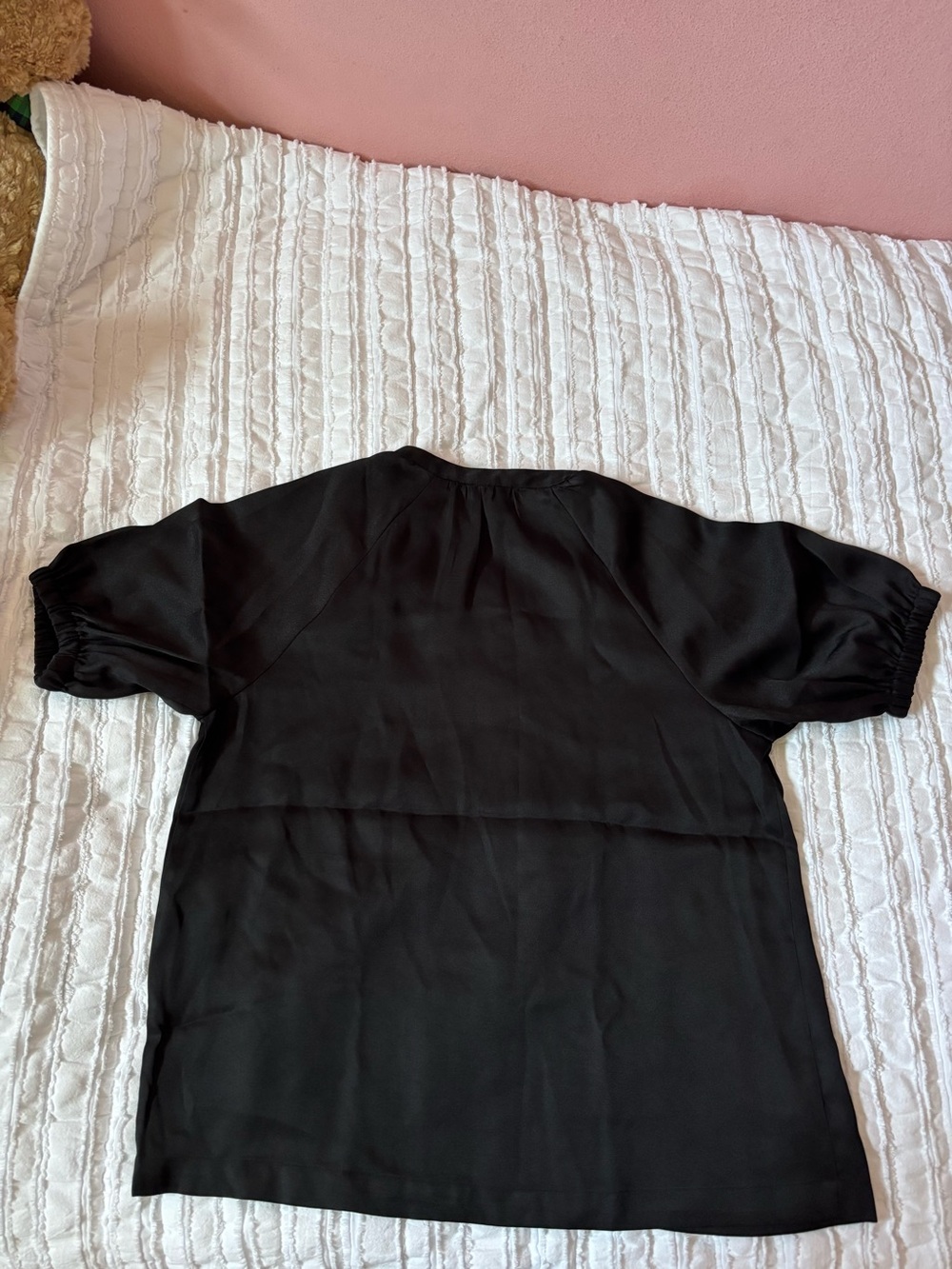 Ann Taylor Black Short Sleeve Blouse